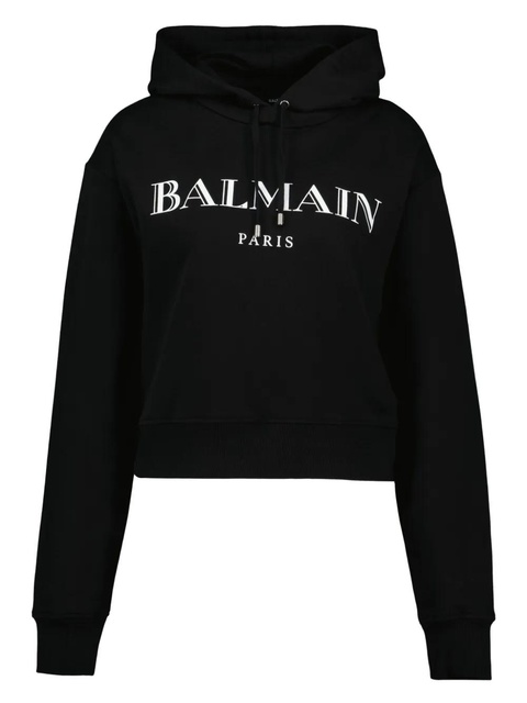 Balmain logo-print hoodie - Black - zdjęcie produktu nr 1