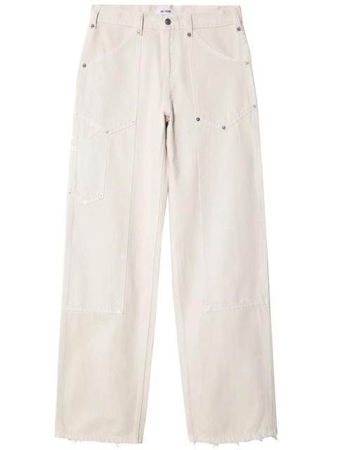 RE/DONE mid-rise straight-leg jeans - White - zdjęcie produktu nr 1