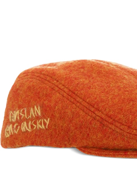 Ruslan Baginskiy logo-embroidered beret - Orange - zdjęcie produktu nr 1