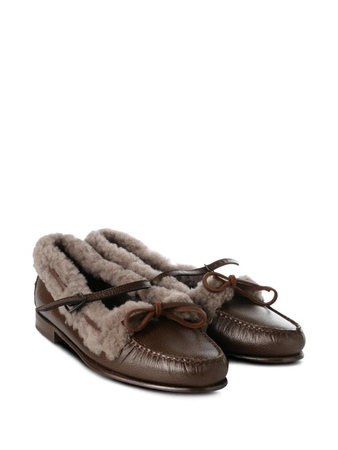 Hereu shearling-trim loafers - Brown - zdjęcie produktu nr 2