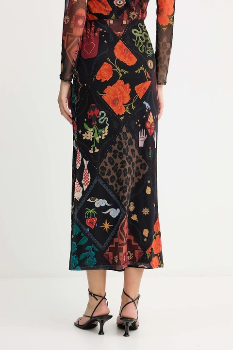 Never Fully Dressed spódnica kolor czarny maxi prosta NFDSK751 - zdjęcie produktu nr 2