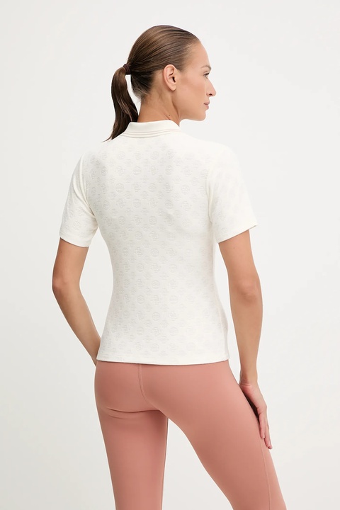 Guess polo PEONY damski kolor beżowy V5YP01 KCX12 - zdjęcie produktu nr 2