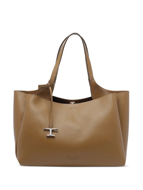 Tod's medium T-logo tote bag - Brown - zdjęcie produktu nr 1