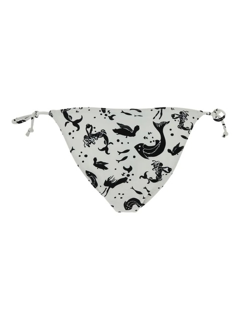 Prada tie-side printed bikini bottom - White - zdjęcie produktu nr 1