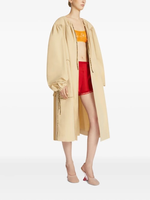 DRIES VAN NOTEN satin mini shorts - Red - zdjęcie produktu nr 2