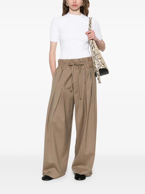 Jil Sander wool palazzo pants - Brown - zdjęcie produktu nr 2