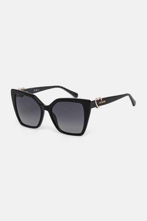 Love Moschino okulary przeciwsłoneczne damskie kolor czarny - zdjęcie produktu nr 1