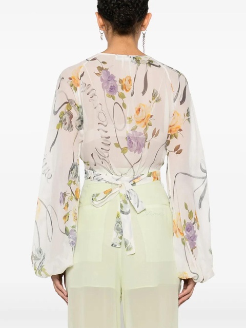 Blumarine printed blouse - White - zdjęcie produktu nr 2