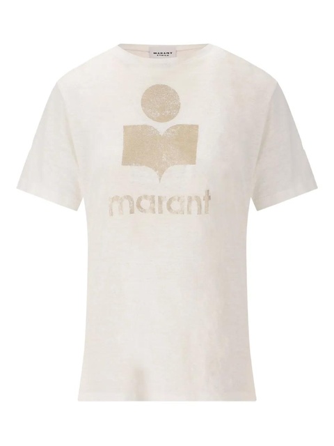 ISABEL MARANT logo-print T-shirt - Neutrals - zdjęcie produktu nr 1