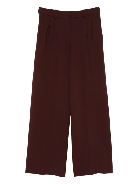 Maje pleated straight trousers - Red - zdjęcie produktu nr 1