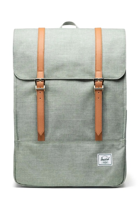 Herschel plecak kolor zielony duży gładki 11404-06569-OS - zdjęcie produktu nr 1