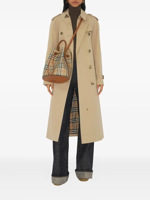 Burberry small Check bucket bag - Neutrals - zdjęcie produktu nr 2