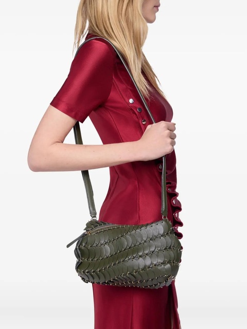 Rabanne Paco leather cross body bag - Green - zdjęcie produktu nr 1