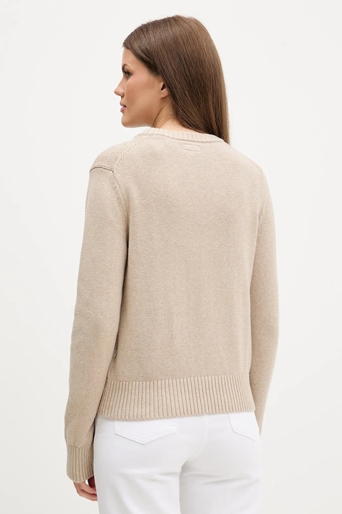 Guess Jeans sweter bawełniany kolor beżowy W4BR10 Z3HM1 - zdjęcie produktu nr 2
