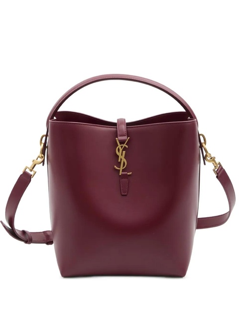 Saint Laurent Le 37 cassandre-hook leather bucket bag - Red - zdjęcie produktu nr 1