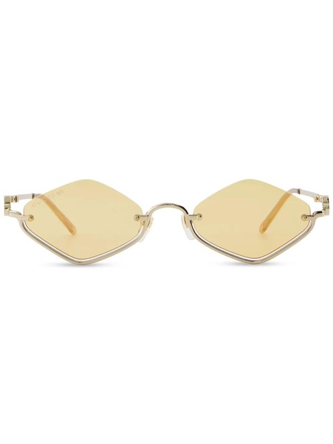 Gucci Eyewear geometric-frame sunglasses - Gold - zdjęcie produktu nr 1