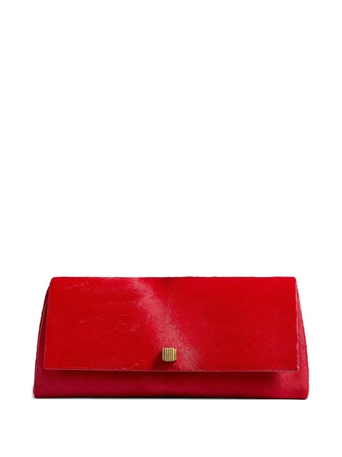 KHAITE flap detail clutch bag - Red - zdjęcie produktu nr 1