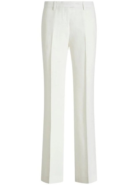ETRO slub-texture tailored trousers - White - zdjęcie produktu nr 1