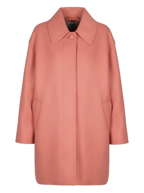 FENDI elasticated-back single-breasted coat - Pink - zdjęcie produktu nr 1