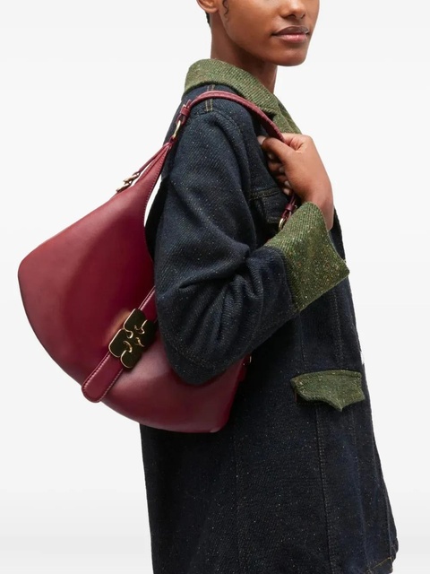 GANNI Kat buckle-detail small bag - Red - zdjęcie produktu nr 2