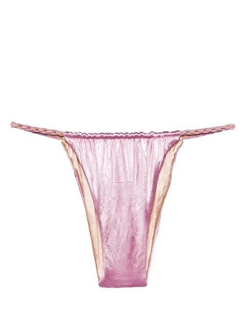 Isa Boulder ruched reversible bikini bottoms - Pink - zdjęcie produktu nr 1