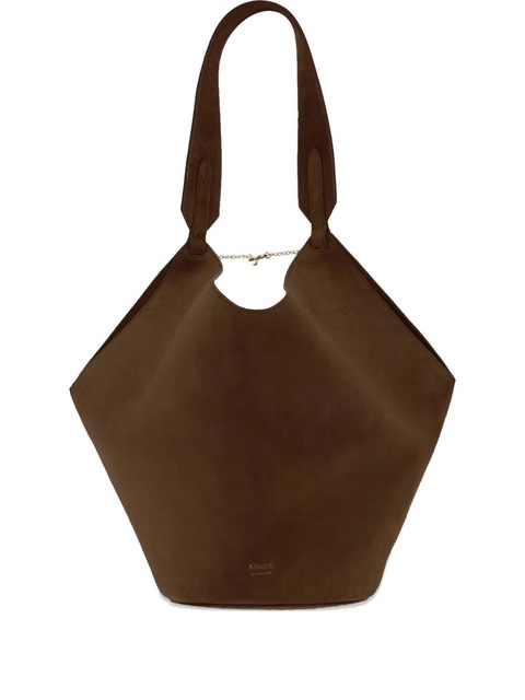 KHAITE suede shoulder bag - Brown - zdjęcie produktu nr 1