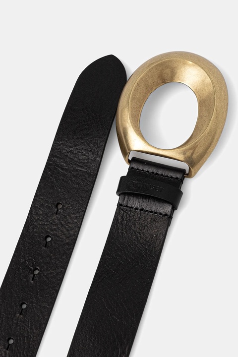 Twinset pasek skórzany damski kolor czarny 252TS5BBB - zdjęcie produktu nr 2