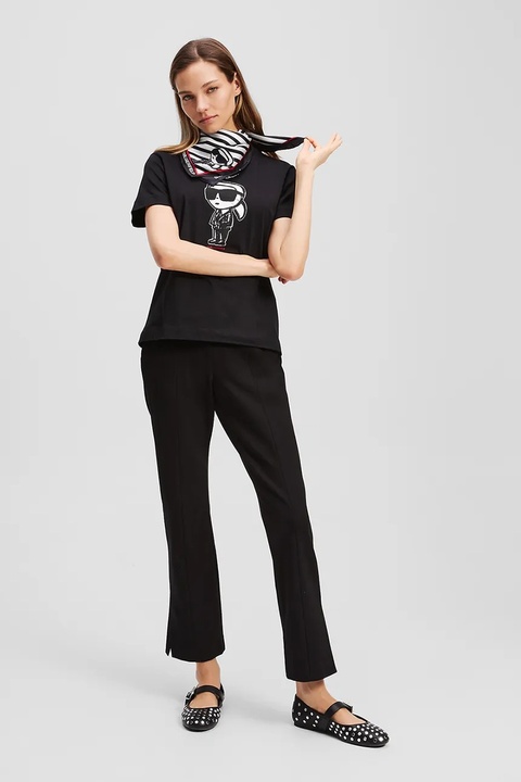 Karl Lagerfeld t-shirt bawełniany damski kolor czarny A1W17126 - zdjęcie produktu nr 2