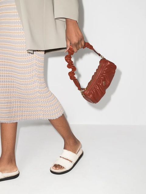 Manu Atelier Mini Cylinder shoulder bag - Brown - zdjęcie produktu nr 2
