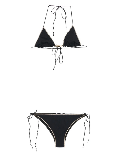 Oséree ribbed bikini - Black - zdjęcie produktu nr 1