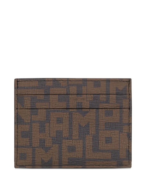 Longchamp monogram-print leather card holder - Black - zdjęcie produktu nr 1