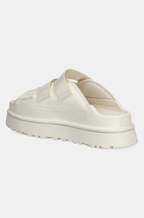 UGG klapki Goldenglow Slide damskie kolor beżowy na platformie 1167430-JSM - zdjęcie produktu nr 2