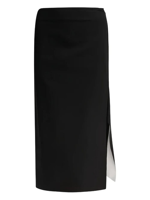 Max Mara side-split midi skirt - Black - zdjęcie produktu nr 1