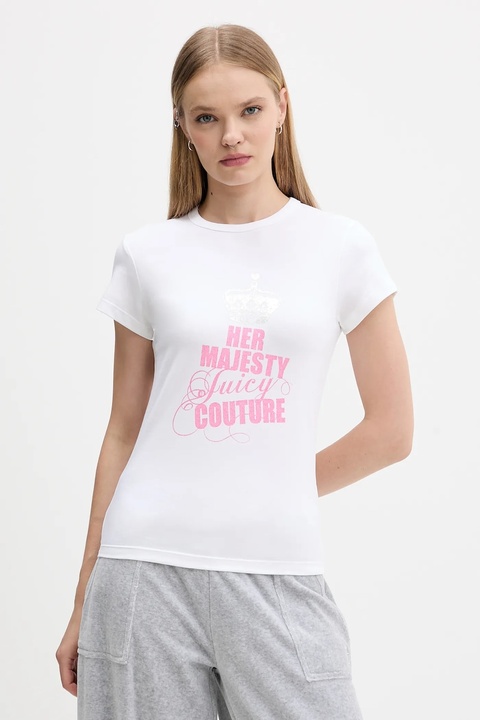 Juicy Couture t-shirt damski kolor biały JCNCT225464 - zdjęcie produktu nr 1