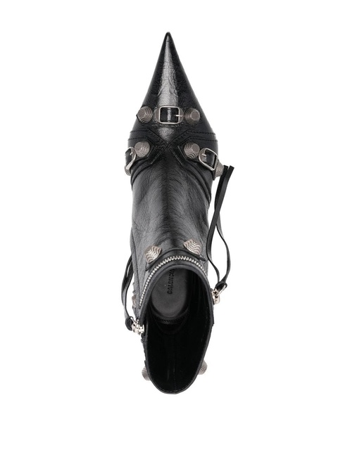 Balenciaga Cagole leather ankle boots - Black - zdjęcie produktu nr 2