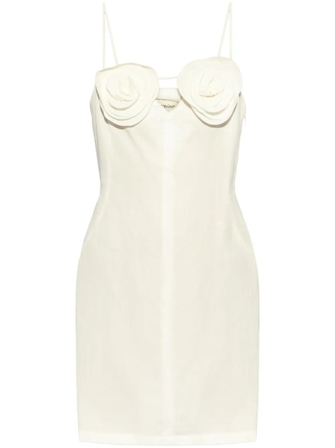 Blumarine rose-detail mini dress - Neutrals - zdjęcie produktu nr 1