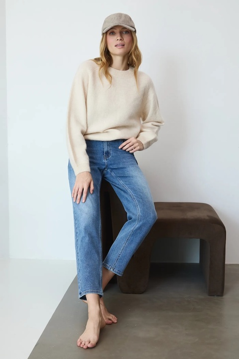 Medicine jeansy damskie kolor niebieski - zdjęcie produktu nr 1