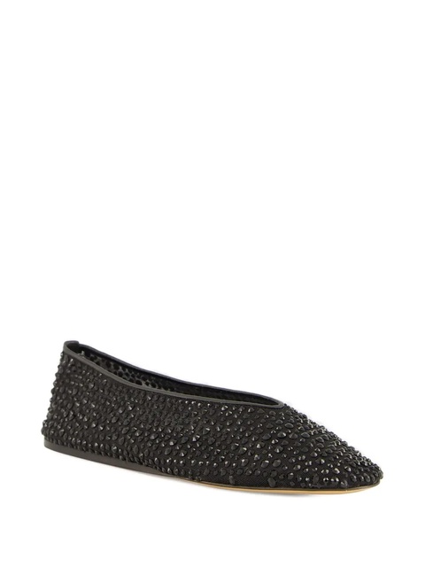 Le Monde Beryl Luna crystal-embellished ballet flats - Black - zdjęcie produktu nr 1