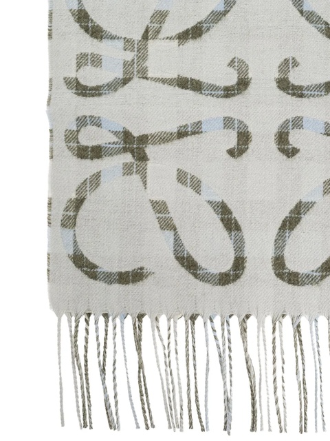 LOEWE Anagram-pattern scarf - Grey - zdjęcie produktu nr 1