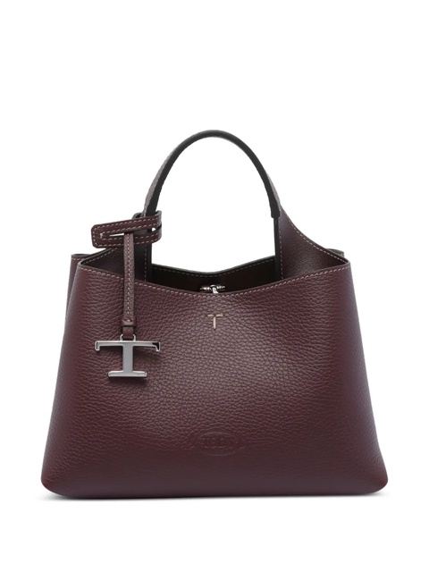 Tod's T-charm leather tote bag - Red - zdjęcie produktu nr 1
