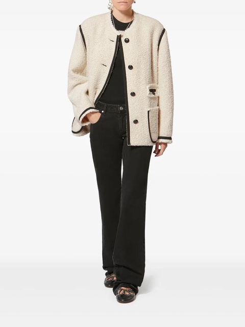 ISABEL MARANT MAYLIN button trim jacket - Neutrals - zdjęcie produktu nr 2