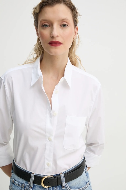Rag & Bone koszula bawełniana damska kolor biały regular z kołnierzykiem klasycznym WAW22PA050PO50 - zdjęcie produktu nr 2