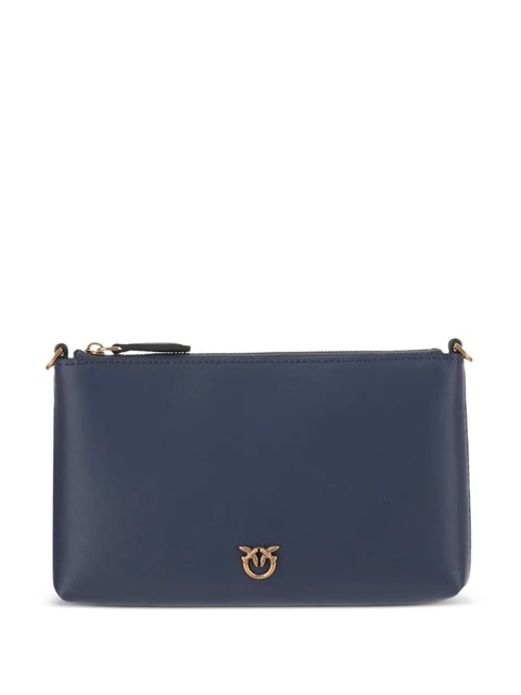 PINKO logo-plaque zip clutch bag - Blue - zdjęcie produktu nr 1