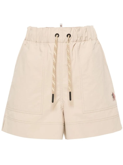 Moncler Grenoble mid-rise straight-leg shorts - Neutrals - zdjęcie produktu nr 1