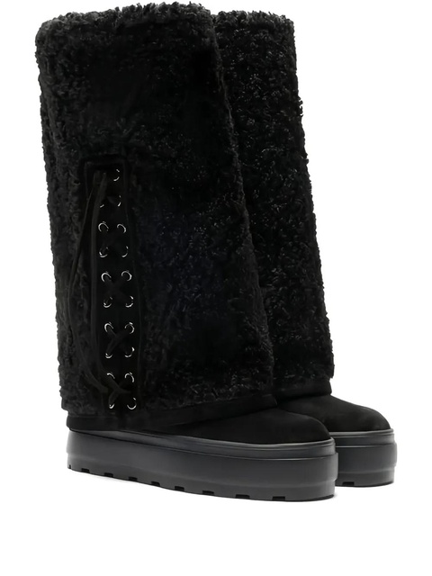 Casadei lace-up platform boots - Black - zdjęcie produktu nr 1