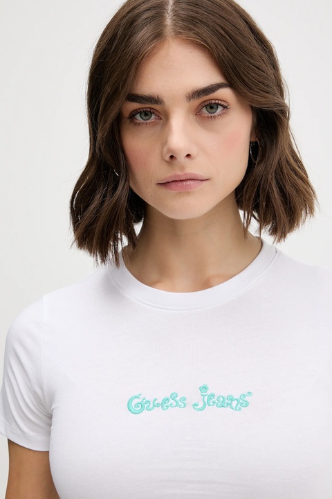 Guess Jeans t-shirt damski kolor biały W5YI24 J1314 - zdjęcie produktu nr 1