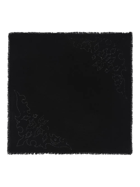 Zadig&Voltaire Stevie Strass fringed scarf - Black - zdjęcie produktu nr 2