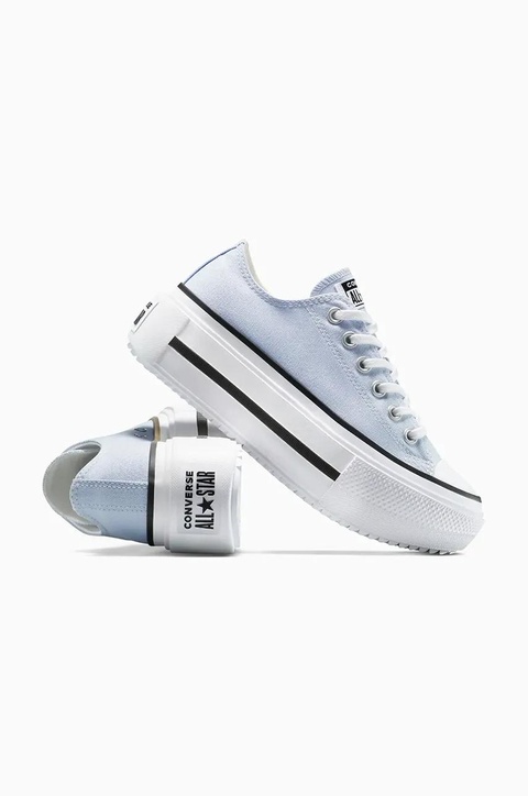 Converse tenisówki Chuck Taylor All Star Lift Double Stack kolor niebieski A16285C - zdjęcie produktu nr 2