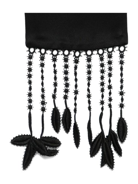 TOTEME fringed scarf - Black - zdjęcie produktu nr 2