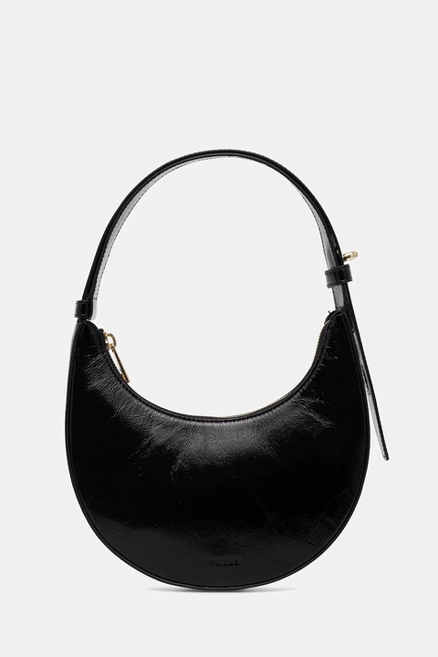 Furla torebka skórzana kolor czarny WE00649.BX4100.O6000 - zdjęcie produktu nr 1